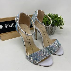 Marc DeFang Rhinestone Heels Size 5